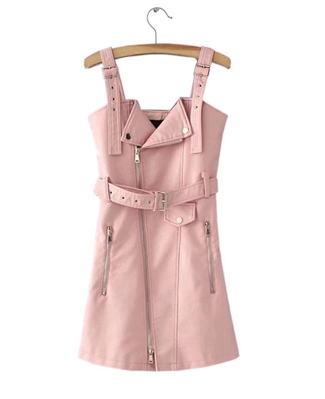 Roze leren jurk / jurkje kort mini korte sexy dames vrouwen, Kleding | Dames, Jurken, Verzenden, Maat 42/44 (L), Nieuw, Roze