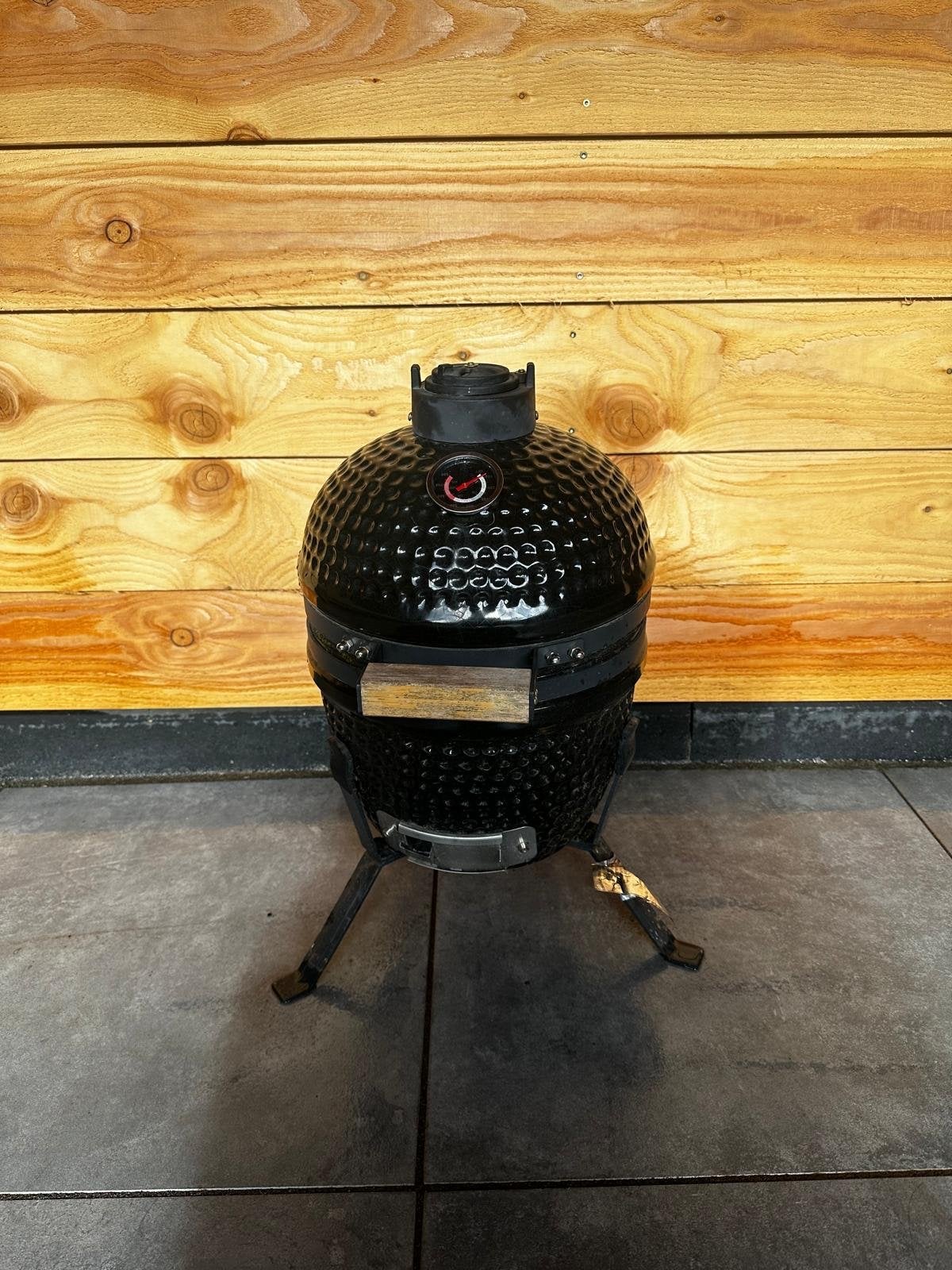 Compacte Kamado BBQ met thermometer - Perfect voor kleine ru, Ophalen, Zo goed als nieuw