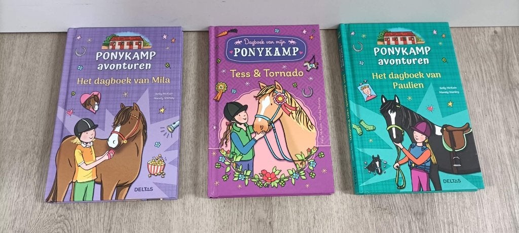 Ponykamp Avonturen!!! 3 boeken, Non-fictie, Kelly Mckain, Ophalen of Verzenden, Zo goed als nieuw