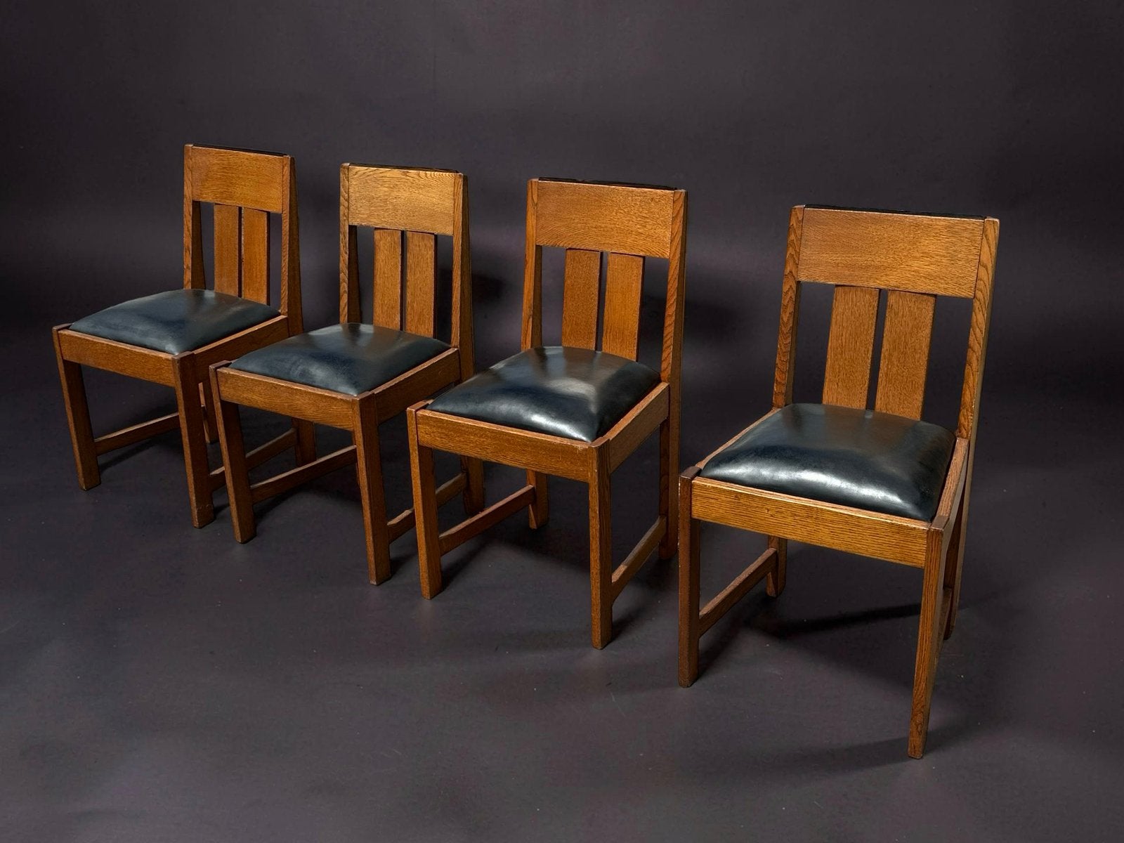 Art deco Amsterdamse school vintage eetkamer stoelen stoel, Gebruikt, Bruin, Artdeco, Ophalen of Verzenden