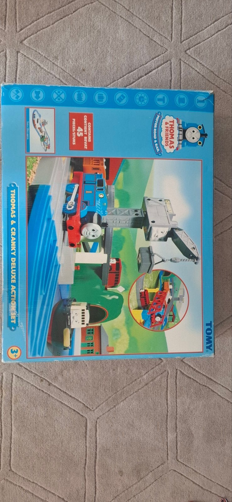 Thomas & Cranky Deluxe Actieset - Tomy, Ophalen, Zo goed als nieuw