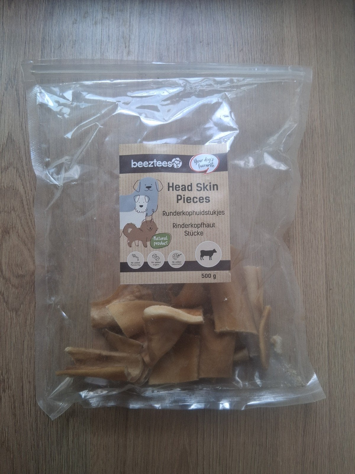 Beezteez Runderkophuidstukjes zonder toevoegingen, Dieren en Toebehoren, Dierenvoeding, Ophalen of Verzenden, Hond