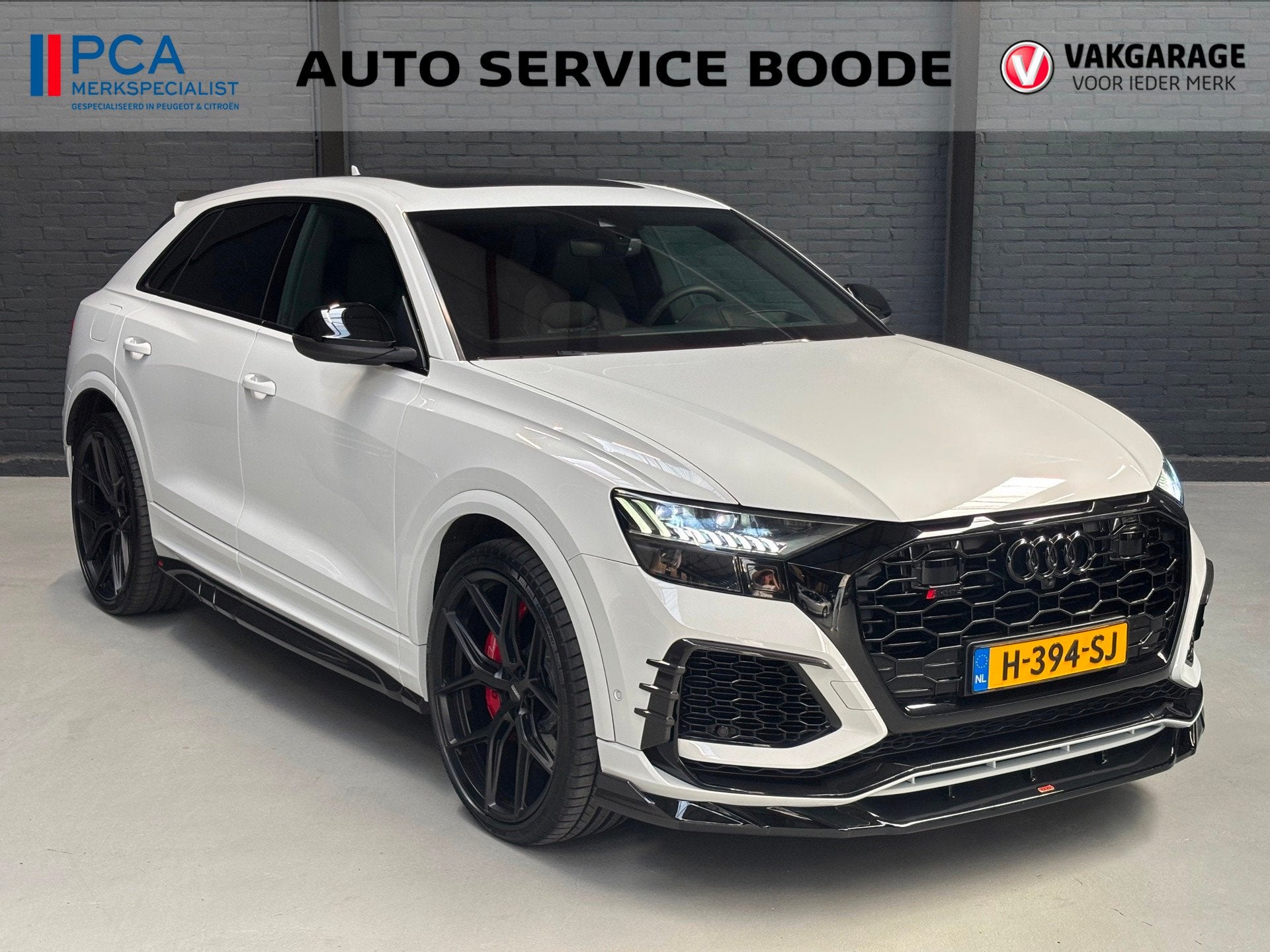 Audi Q8 4.0 TFSI RS Q8 (700pk) Quattro URBAN - Vossen 24 inc, Auto's, Automaat, Gebruikt, Wit, Bedrijf