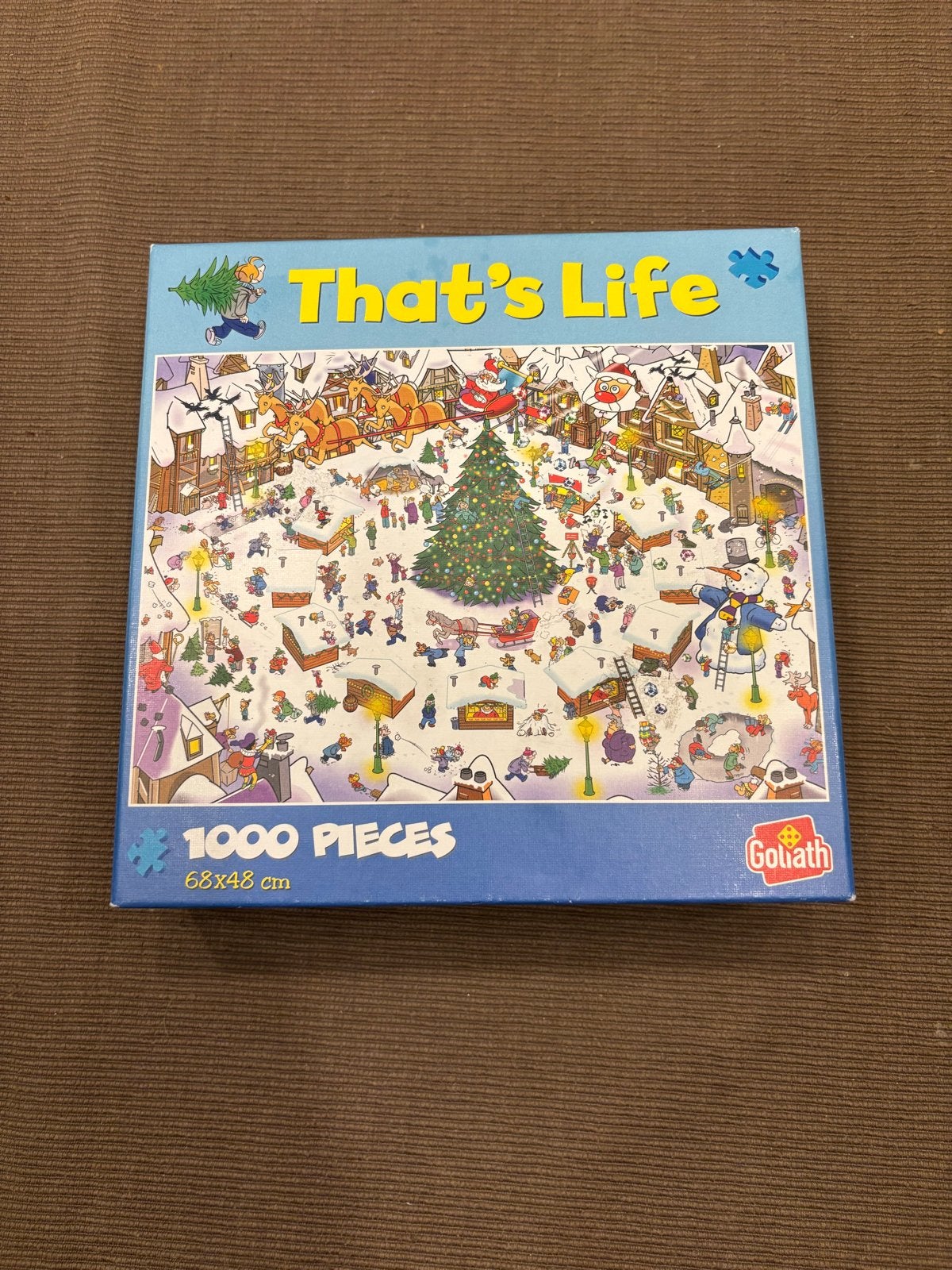 That's Life Kerstpuzzel 1000 stukjes Goliath, Hobby en Vrije tijd, Denksport en Puzzels, Ophalen of Verzenden, 500 t/m 1500 stukjes