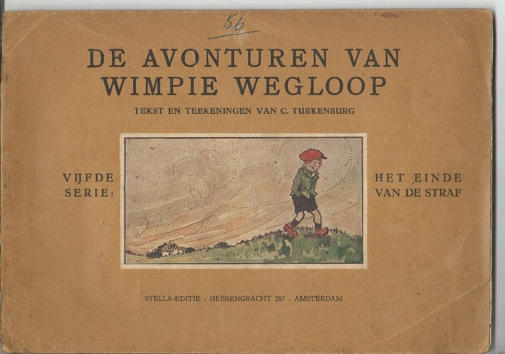 Stripboek De Avonturen van Wimpie Wegloop 1935, Gelezen, Eén stripboek, Ophalen of Verzenden, C. Turkenburg