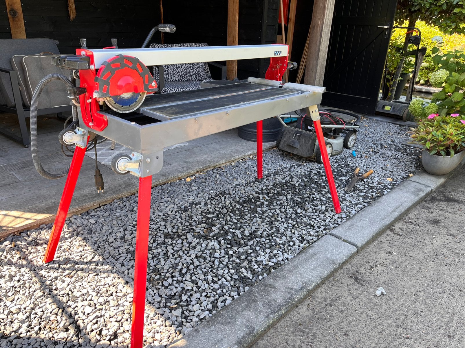 Einhell tegelzaag machine TC 920, Ophalen, Zo goed als nieuw, 70 tot 120 cm, Inklapbaar