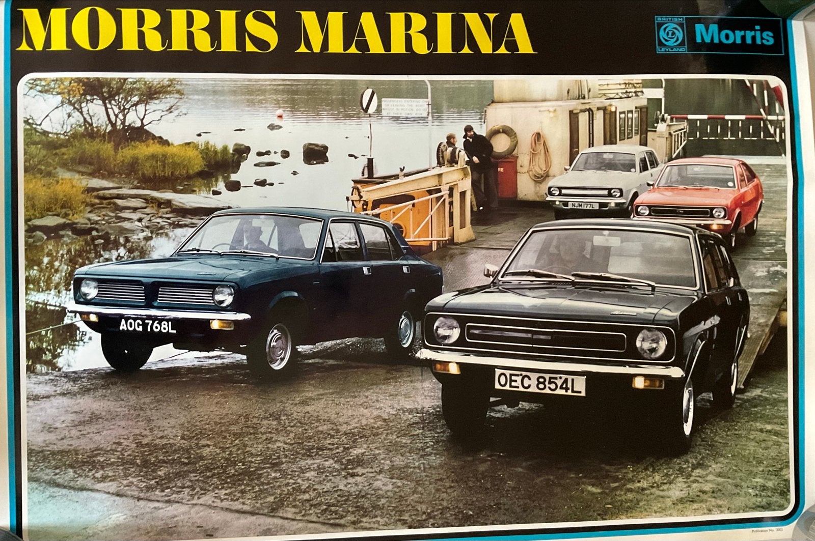 Vintage Morris Marina Posters -  2 verschillende, Gebruikt, Rechthoekig Liggend, Ophalen of Verzenden, A1 t/m A3