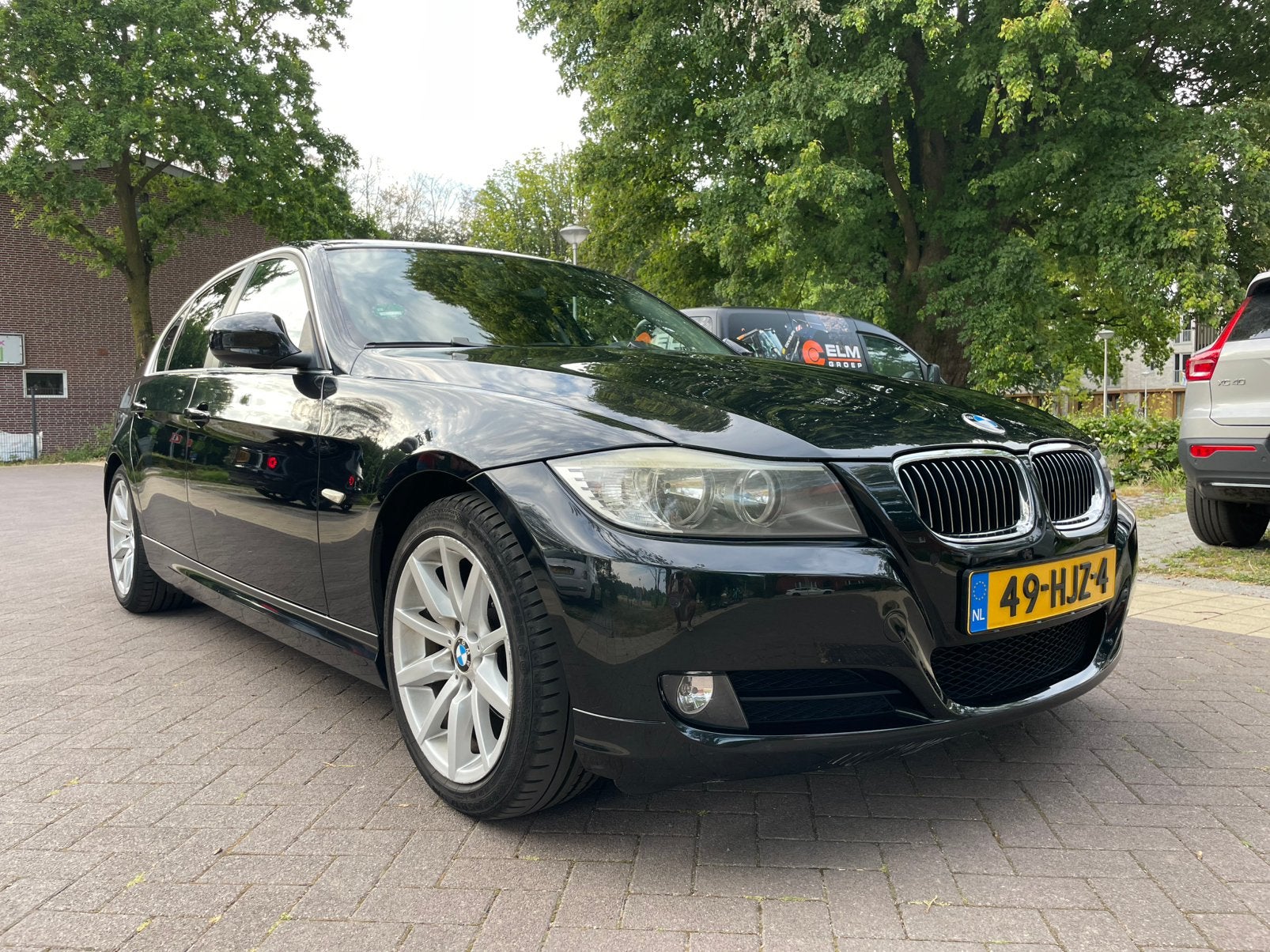 BMW 3-Serie 2.0 I 320 125KW AUT 2009 Zwart, Auto's, Automaat, 1995 cc, 4 cilinders, Zwart