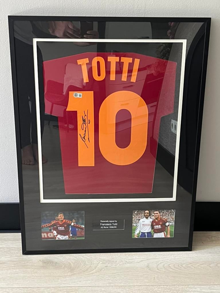 Francesco Totti AS Roma 98/99 Beckett Witnessed, Verzamelen, Sportartikelen en Voetbal, Ophalen, Zo goed als nieuw, Buitenlandse clubs