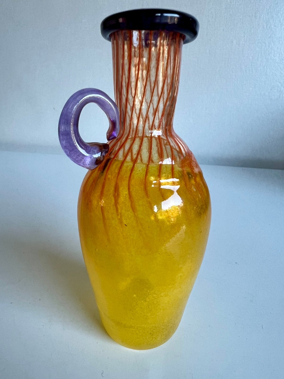 Vintage Kosta Boda Art Coll. Bon Bon Karaf Felgeel K. Engman, Ophalen of Verzenden, Object, Glas