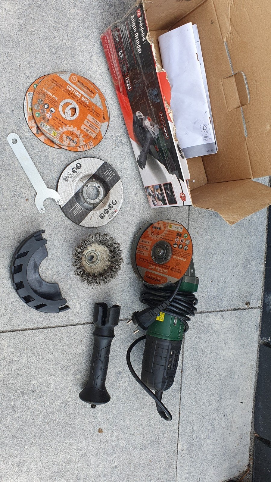 Haakse slijper flex onderdelen slijpschijven etc.., Ophalen of Verzenden, Gebruikt, 1000 watt of meer, Haakse handslijpmachine