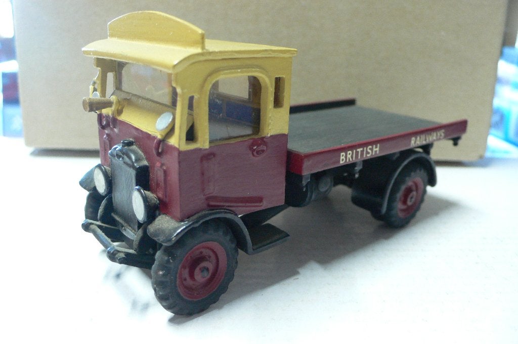 thornycroft - british railways truck-white metal handgebouwd, Hobby en Vrije tijd, Modelauto's | 1:50, Verzenden, Gebruikt, Bus of Vrachtwagen
