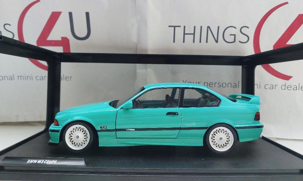 Solido 1:18 BMW M3 (E36) Coupe bouwjaar 1991 mintgroen, Ophalen of Verzenden, Nieuw, Auto, Solido