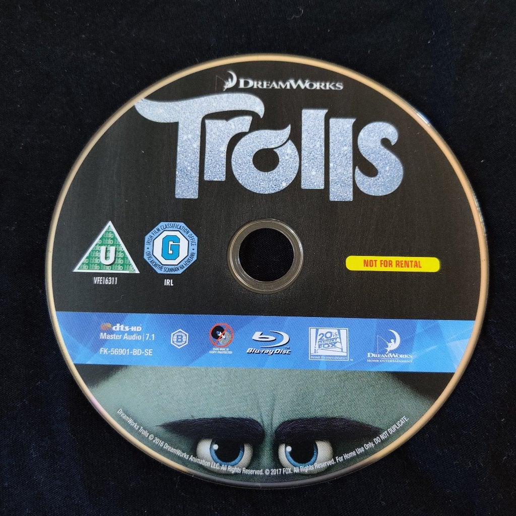 Trolls | 1x blu-ray, Engels, Film, Vanaf 9 jaar, Ophalen of Verzenden