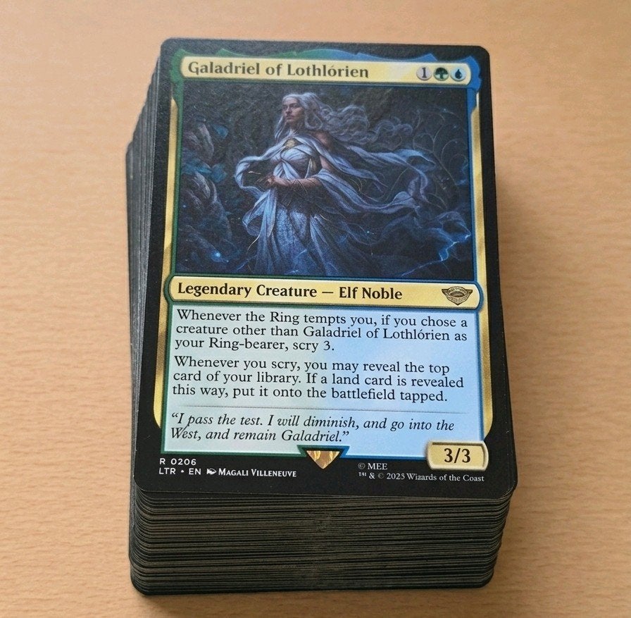 MTG Commander Deck Galadriel of Lothlorien (LOTR), Ophalen of Verzenden, Zo goed als nieuw, Speeldeck