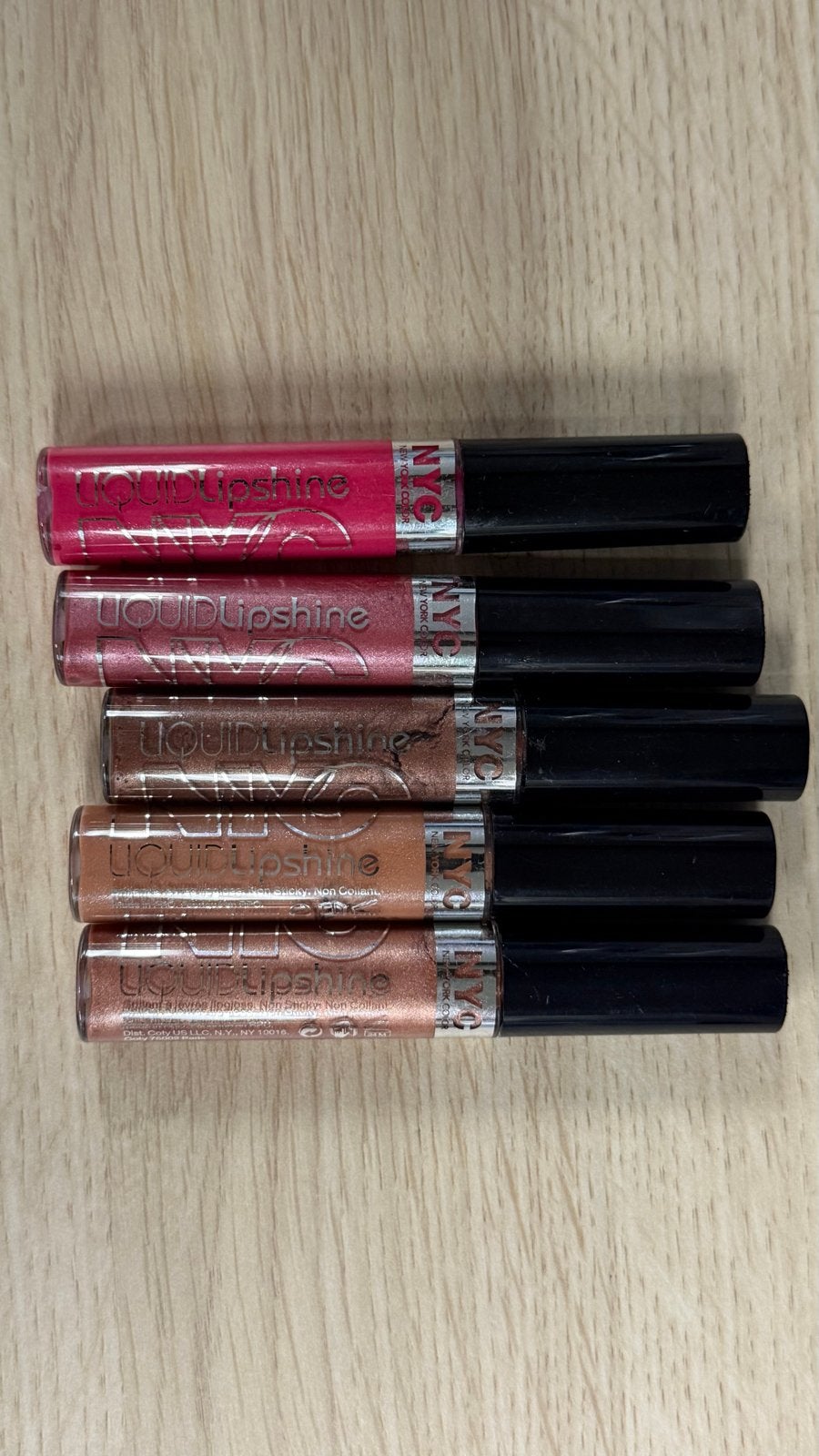 NYC Liquid Lipshine Lipgloss - 5 stuks, Nieuw, Ophalen of Verzenden, Make-up, Overige kleuren