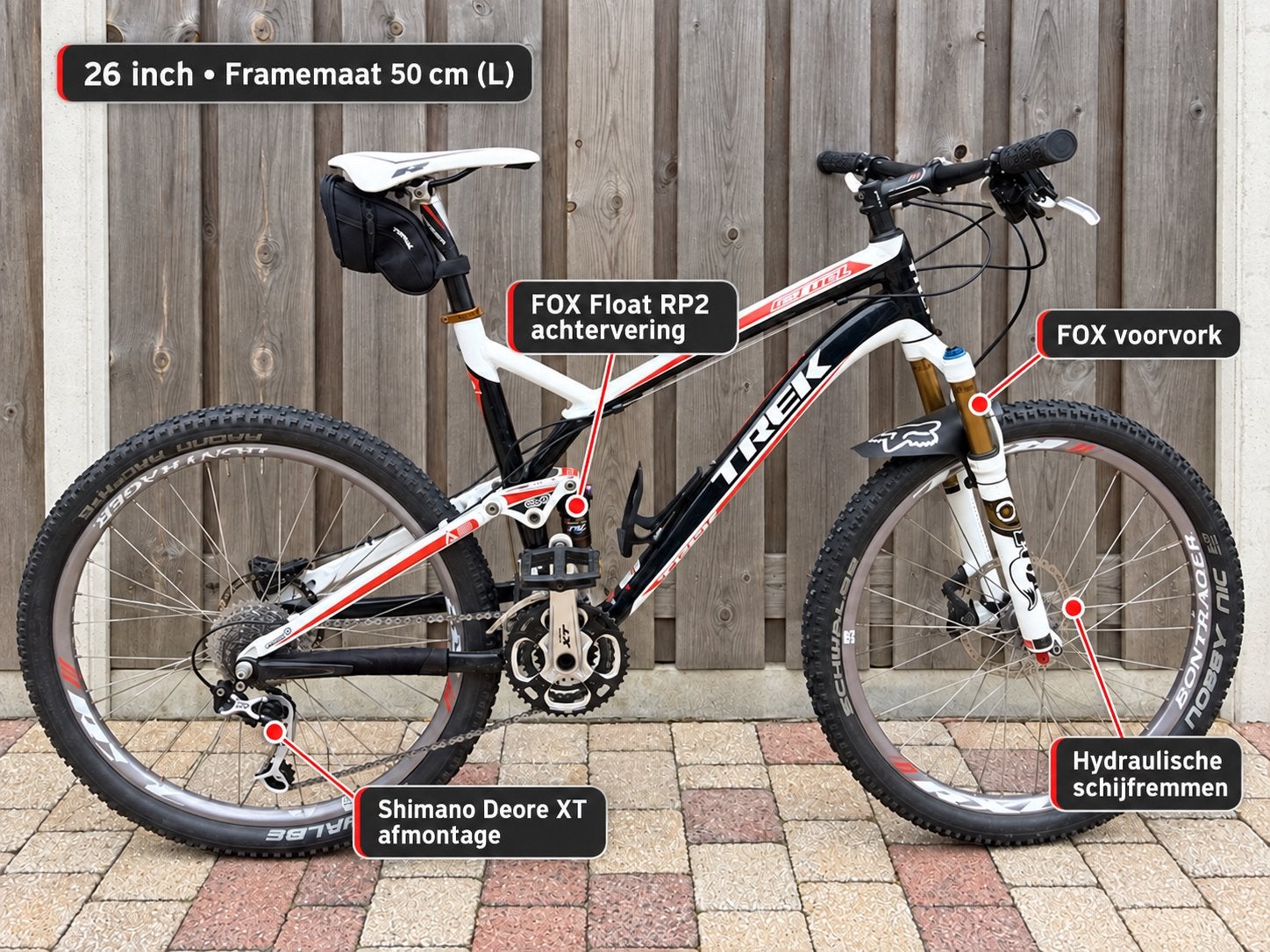 Trek Top Fuel 9 full suspension MTB – XT – Fox – maat L