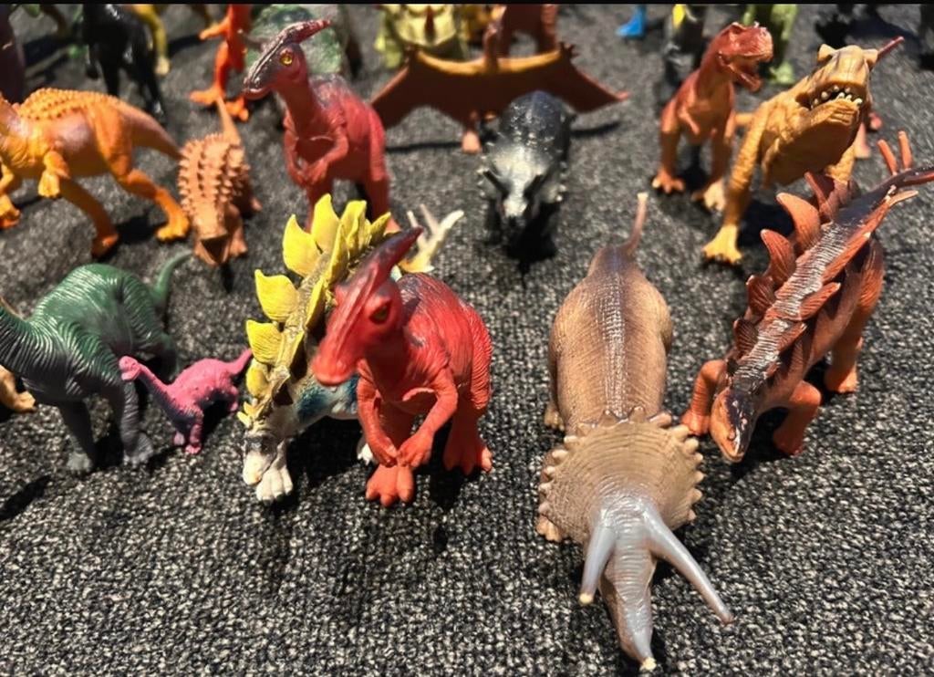 Doos vol met dinosaurussen - Speelgoed dinosauriërs, Gebruikt, ., Jongen of Meisje, Ophalen of Verzenden