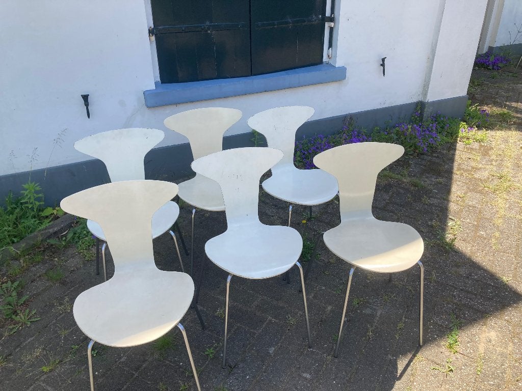 Arne Jacobsen Mosquito chair (3105) 6x, Antiek en Kunst, Ophalen