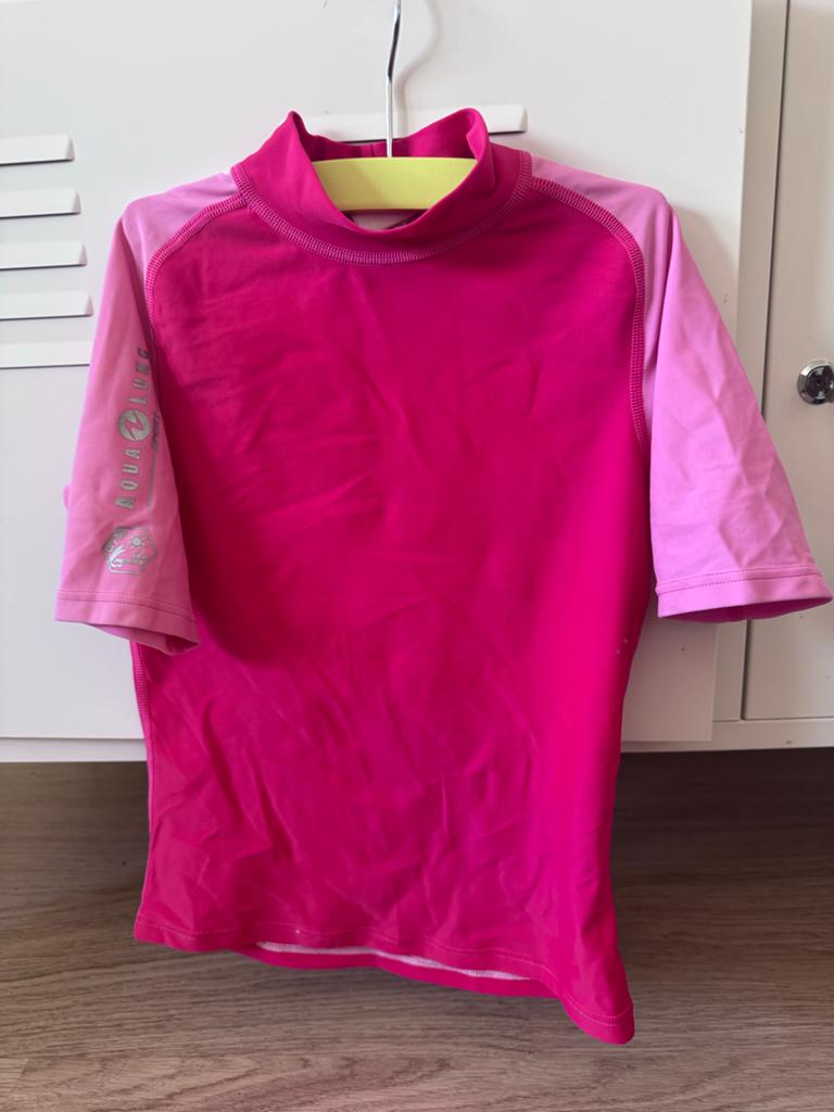UV zwemkleding - Roze (UPF 50) 128/134, UV-zwemkleding, Jongen of Meisje, Zo goed als nieuw, Overig