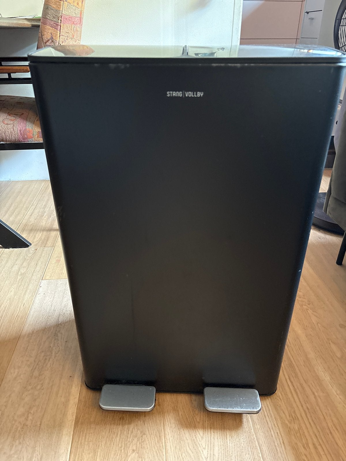 Stang Vollby Duo Pedaalemmer - Zwart, 2x20L, Huis en Inrichting, Woonaccessoires | Prullenbakken, Ophalen, Gebruikt, Met pedaal
