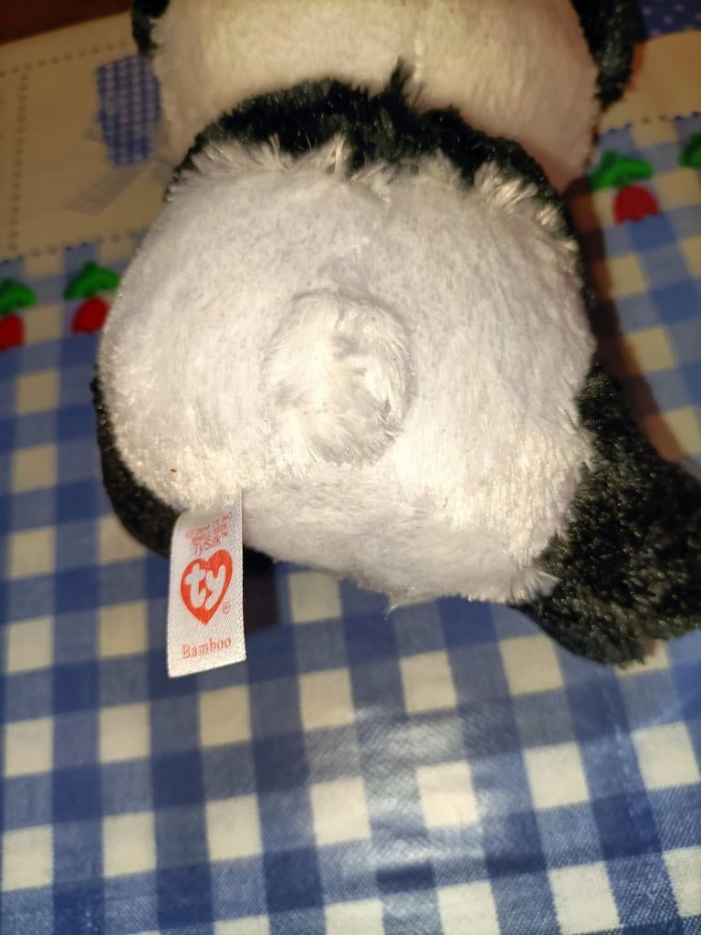 Ty panda knuffeltje Bamboe 15 cm groot, Ophalen of Verzenden, Zo goed als nieuw, Overige typen