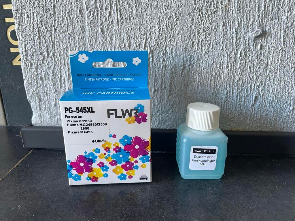 Inktcartridge PG-545XL Zwart + Printkopreiniger 50ml, Computers en Software, Printerbenodigdheden, Ophalen of Verzenden, Nieuw