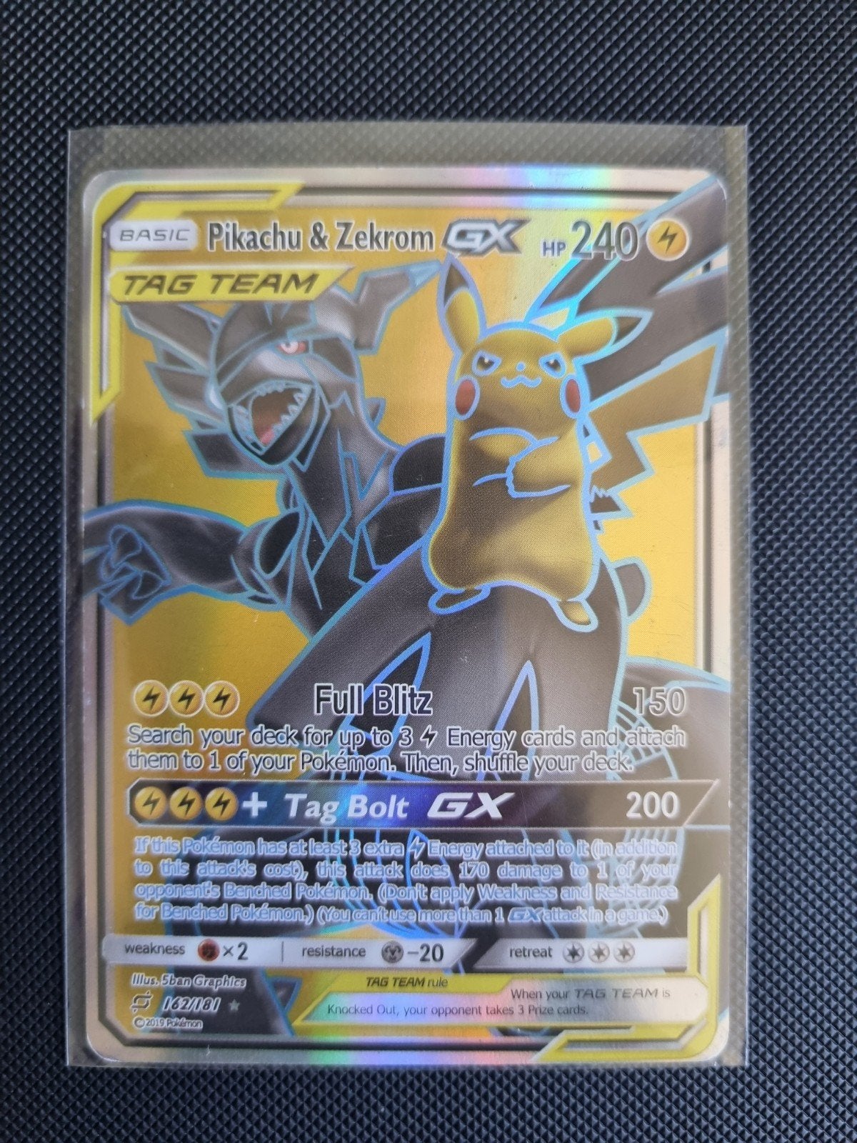 Pikachu & Zekrom GX, Ophalen of Verzenden, Zo goed als nieuw