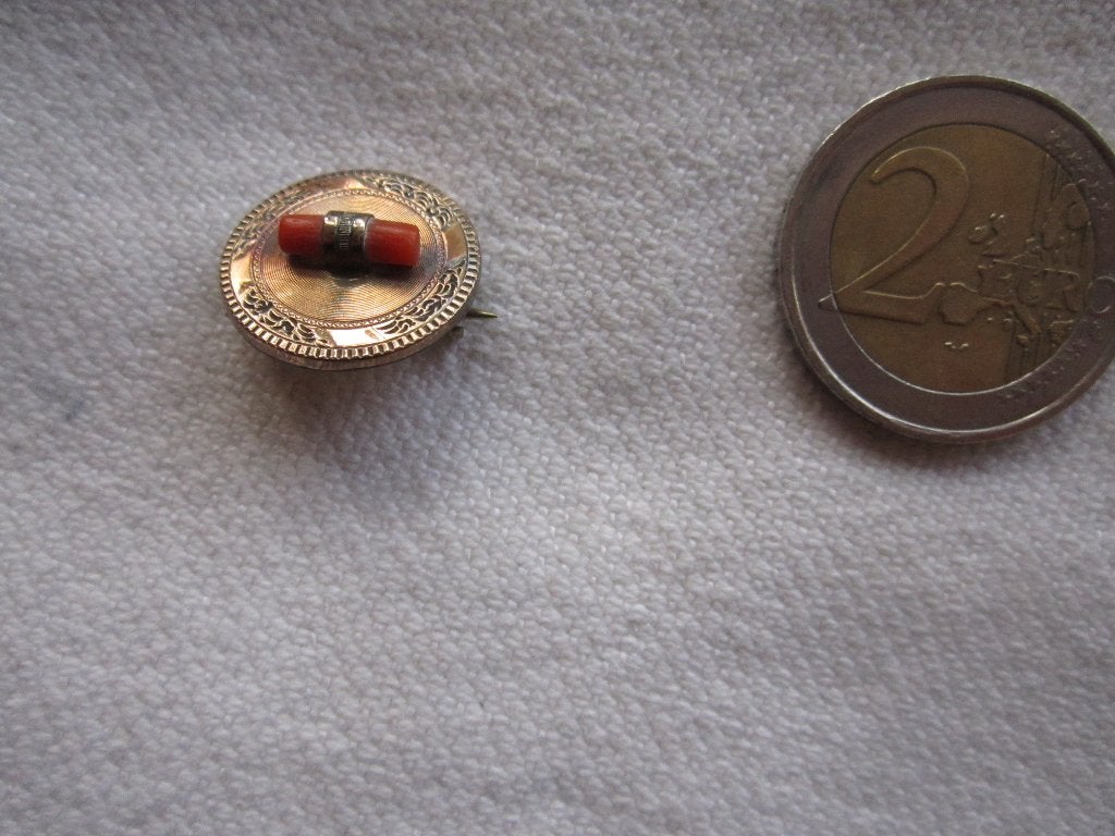 14.  Kleine oude broche Engeland, Victoriaans, Ophalen, Overige materialen, Broche