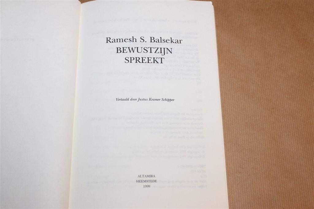 Bewustzijn Spreekt — Balsekar Advaita Vedanta Filosofie, Ophalen of Verzenden, Gelezen, Overige onderwerpen, Achtergrond en Informatie