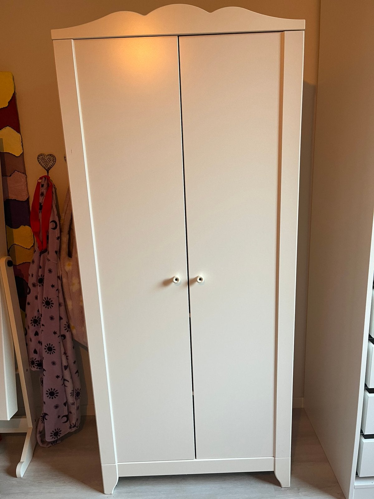 Witte kast, Huis en Inrichting, Kasten | Kledingkasten, Ophalen, Gebruikt