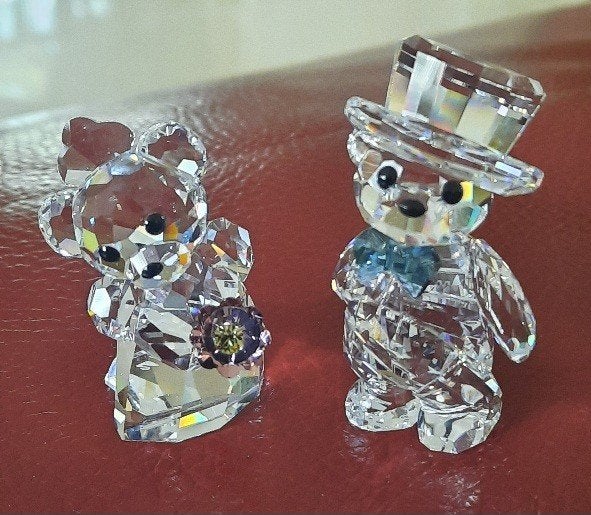 Swarovski kris Beer bruidspaar, Ophalen of Verzenden, Zo goed als nieuw, Figuurtje