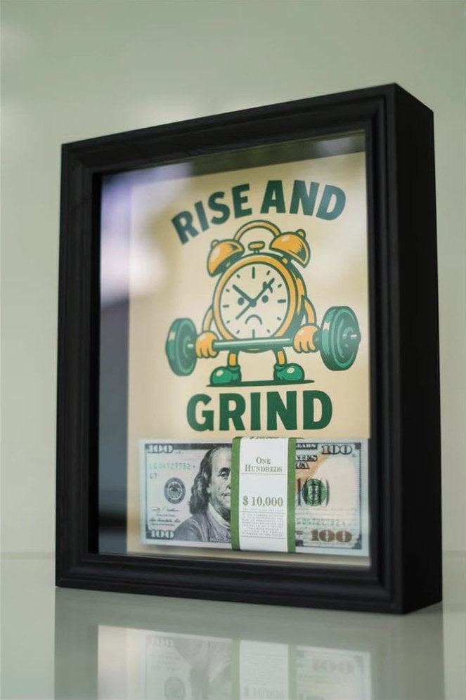 Rise And Grind limited edition kunstframe (500 stuks), Ophalen of Verzenden, Vierkant, Minder dan 100 cm