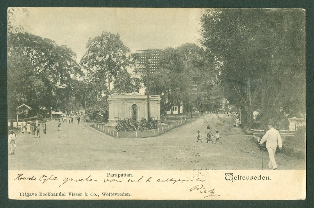 AK Nederlands Indie Weltevreden Parapattan 1904, Verzamelen, Ophalen of Verzenden, Voor 1920, Gelopen, Gelderland