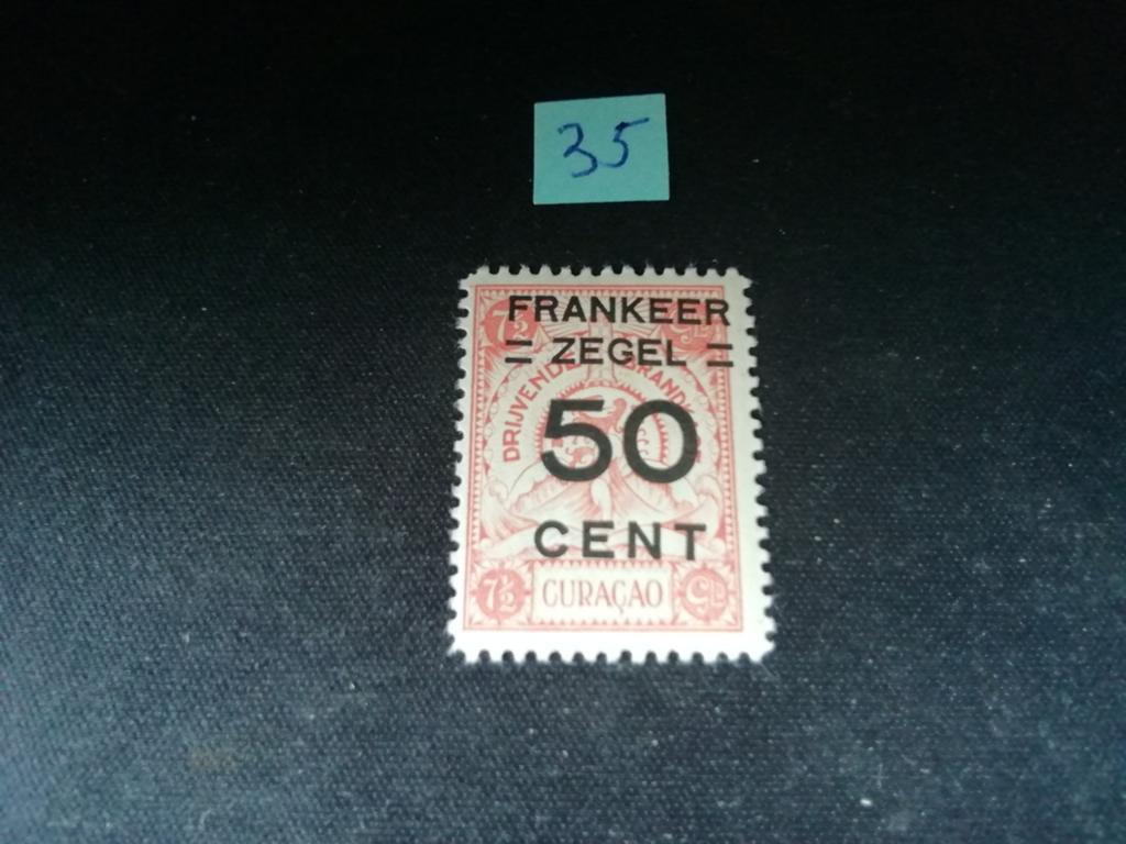CURAÇAO NR 88 ONGEBRUIKT MET ORGINELE GOM EN MET PLAKKER, Ophalen of Verzenden, Postfris