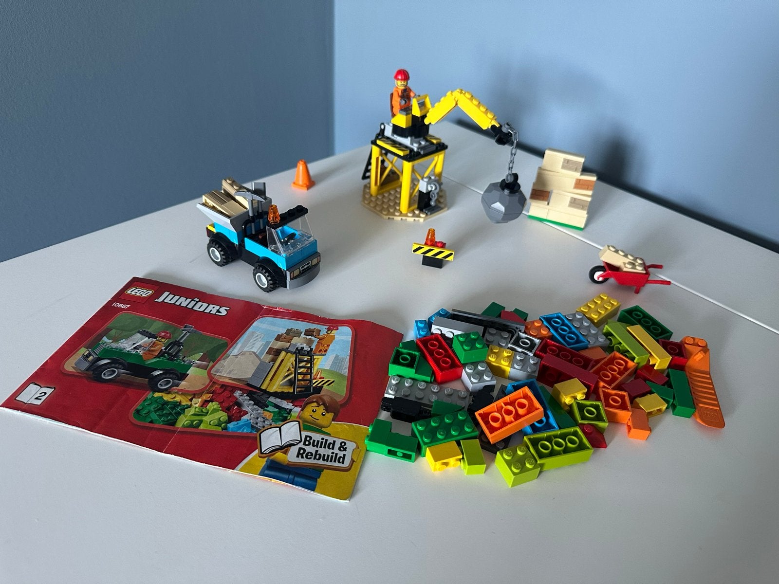 Lego Juniors 10667 Bouwplaats, Lego, Ophalen of Verzenden, Compleet, Complete set