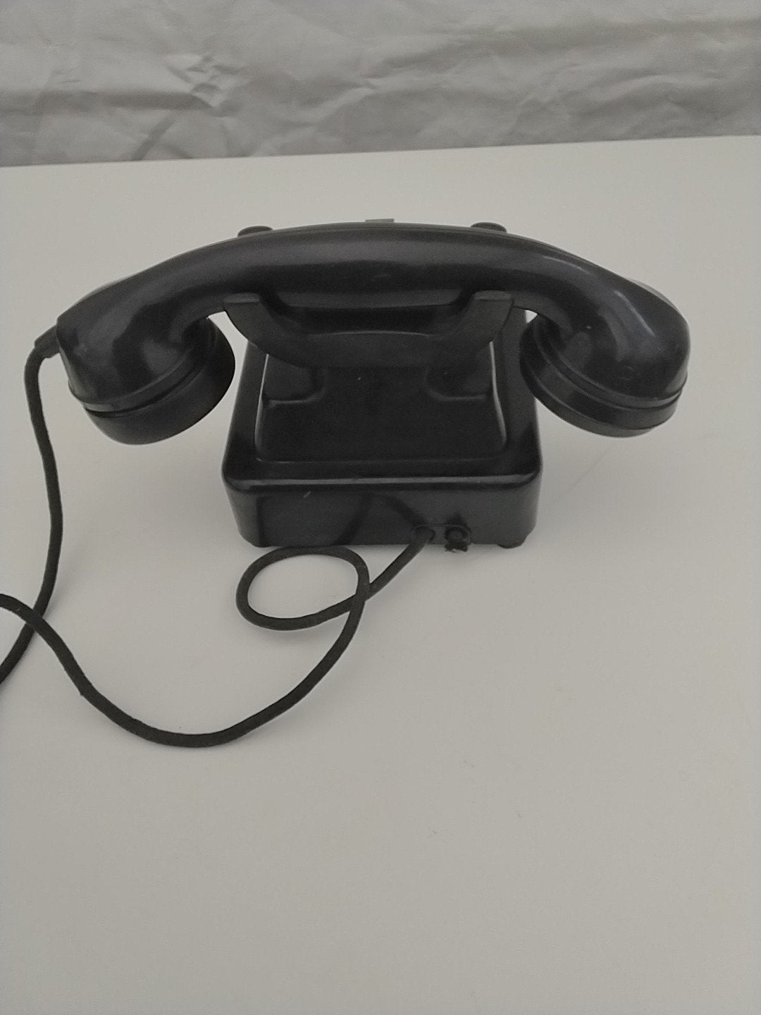 Vintage Bakelieten Telefoon met Draaischijf - Jaren '50, Ophalen of Verzenden, Gebruikt, Met draaischijf