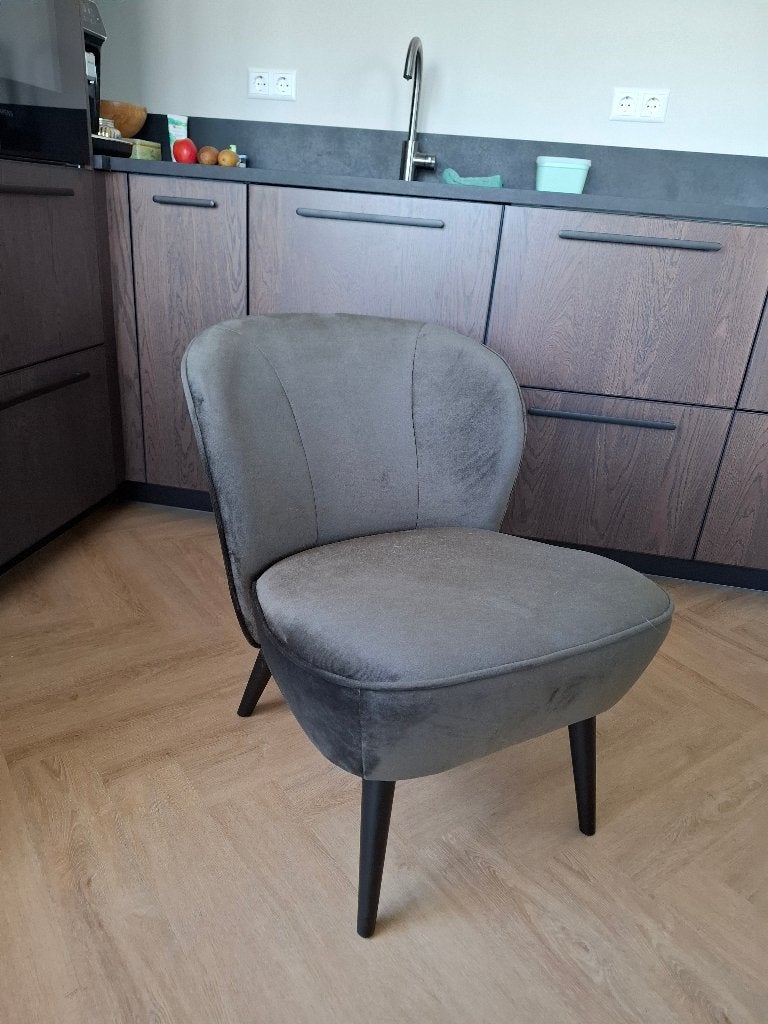 Lounge fauteuil stoeltje WOOOD, Ophalen, Hout, Zo goed als nieuw, 50 tot 75 cm