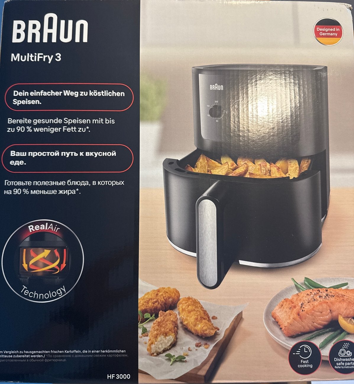 Braun MultiFry 3 HF 3000 Airfryer - Nieuw in doos, Ophalen, Nieuw, Airfryer, 1500 gram of meer
