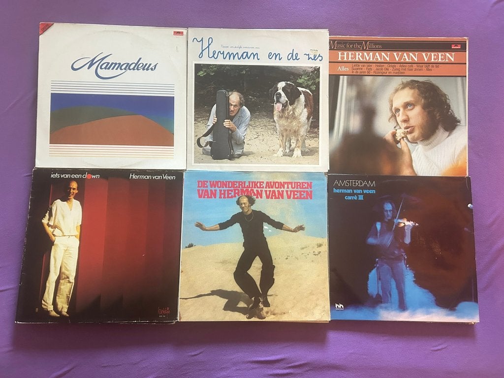 18 LP's Herman van Veen (ook per stuk te koop), Cd's en Dvd's, Vinyl | Nederlandstalig, LP, Gebruikt, Ophalen of Verzenden, Levenslied of Smartlap