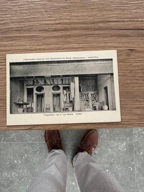postkaart Poppenhuis C. van Brandts museum Amsterdam, Verzamelen, Ansichtkaarten | Nederland, Ophalen of Verzenden, Ongelopen