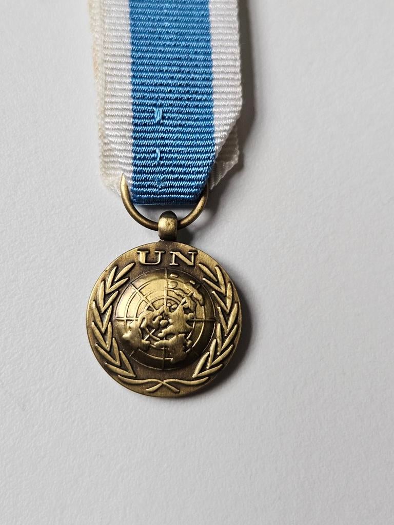 Mini VN UN medaille UNSSM special service medal, Ophalen of Verzenden