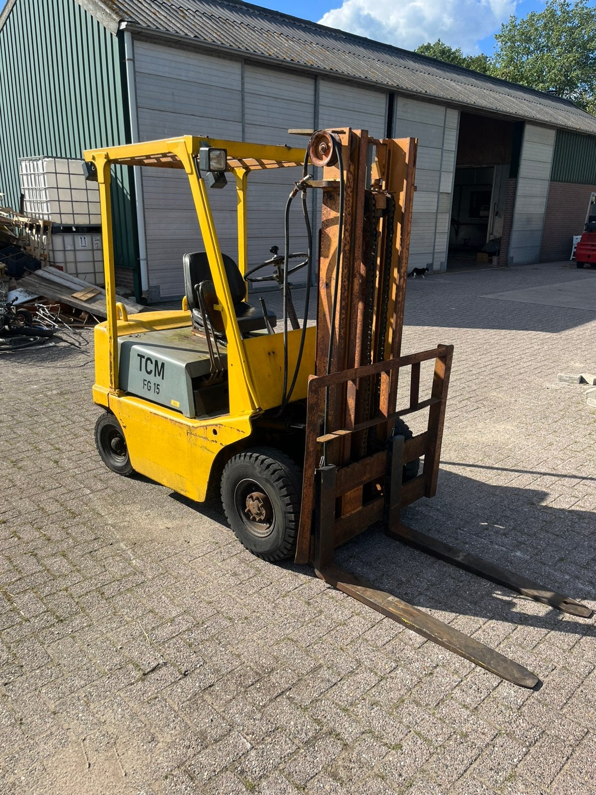 TCM 1,5 ton !LAGE PRIJS!, Zakelijke goederen, Machines en Bouw | Heftrucks en Intern transport, 1000 tot 2000 kg, Ophalen, Benzine