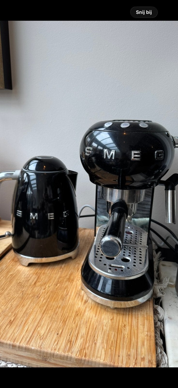Smeg koffiezetapparaat koffie, 10 kopjes of meer, Ophalen, Zo goed als nieuw, Koffiemachine