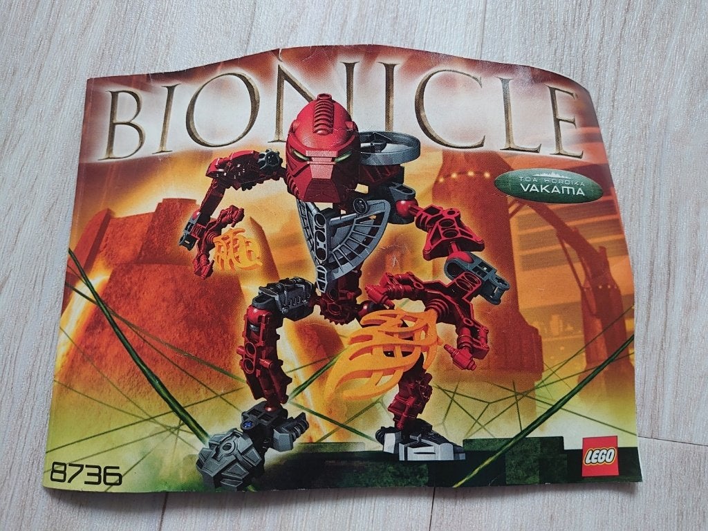 8736 LEGO Bionicle Toa Hordika Vakama, Bionicle, Lego, Inclusief instructies, Ophalen of Verzenden