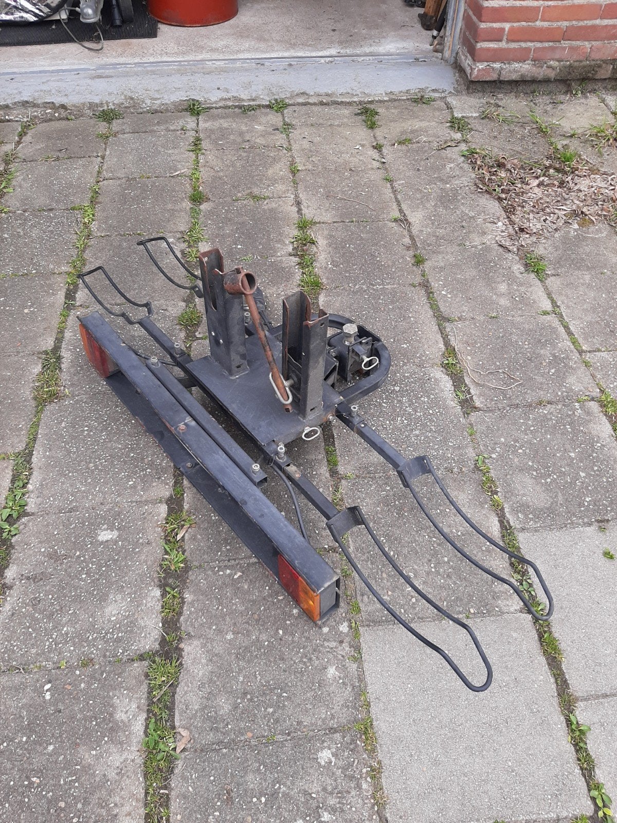 Sterke trekhaak fietsdrager voor 2 fietsen, Ophalen, Gebruikt, Trekhaakdrager