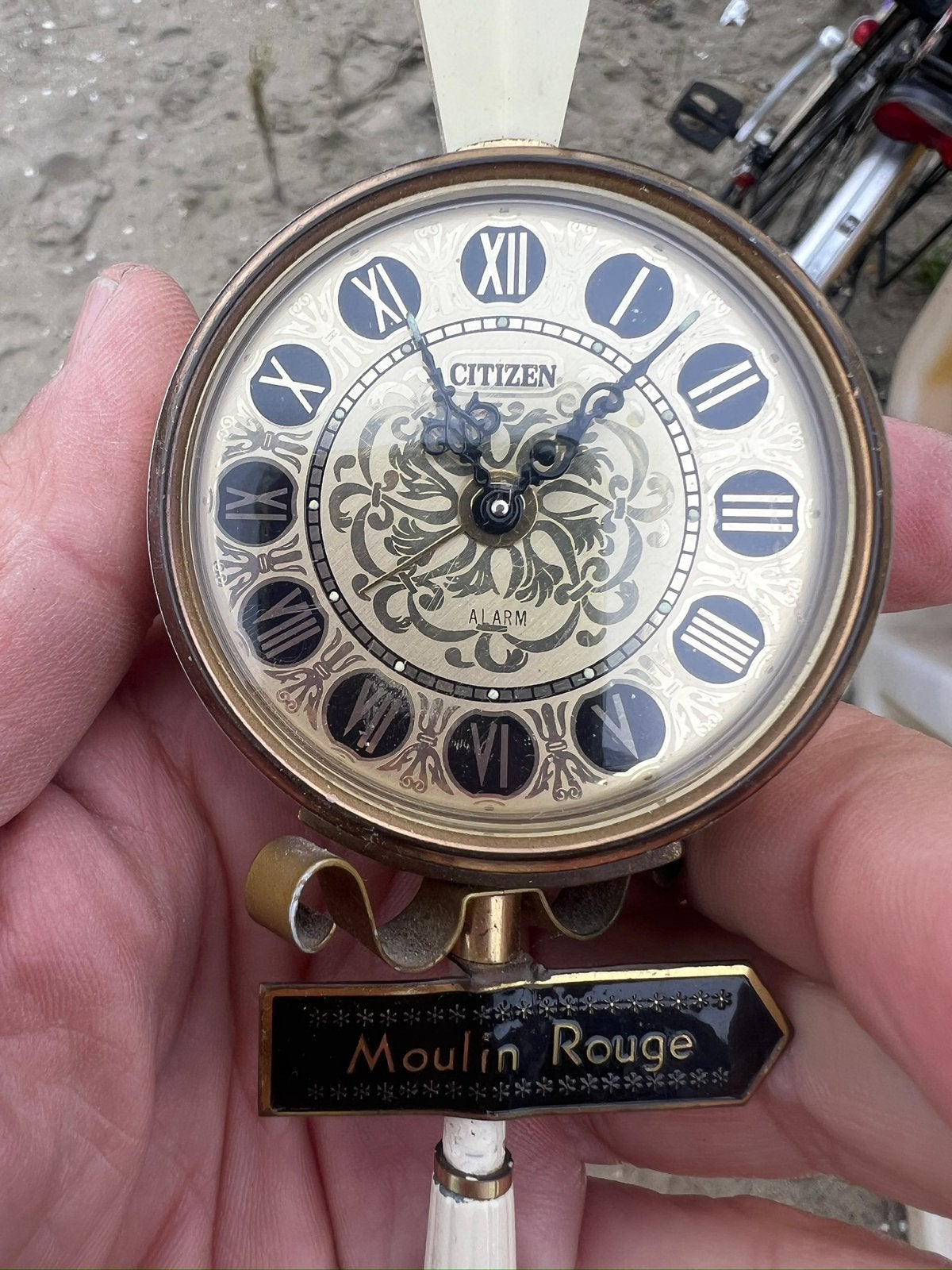 Tafel alarm klok citizen moulin rouge, Ophalen of Verzenden, Zo goed als nieuw, Staal, Overige merken
