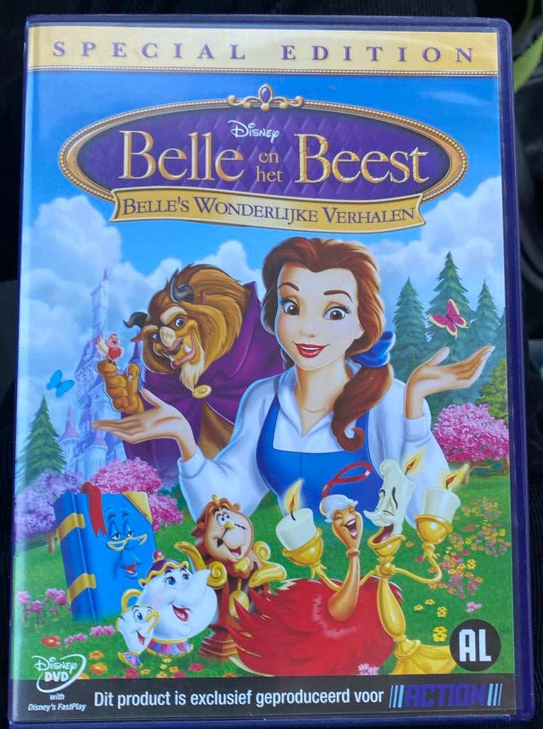 Disney dvd belle en het beest, Alle leeftijden, Ophalen of Verzenden, Zo goed als nieuw, Amerikaans