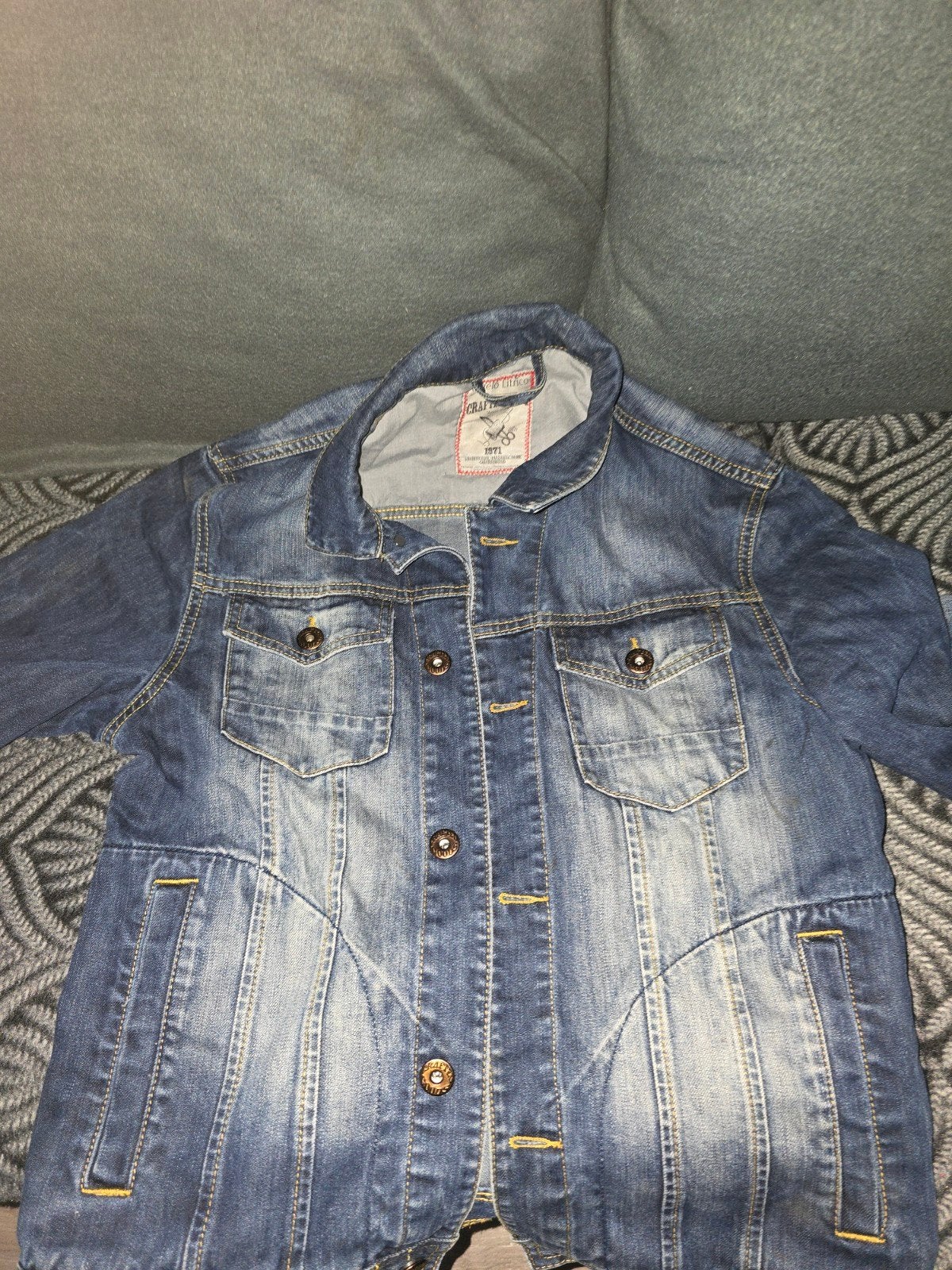 Stoere spijkerjas - Comfortabel en stijlvol, Blauw, Crafted, Gedragen, Ophalen