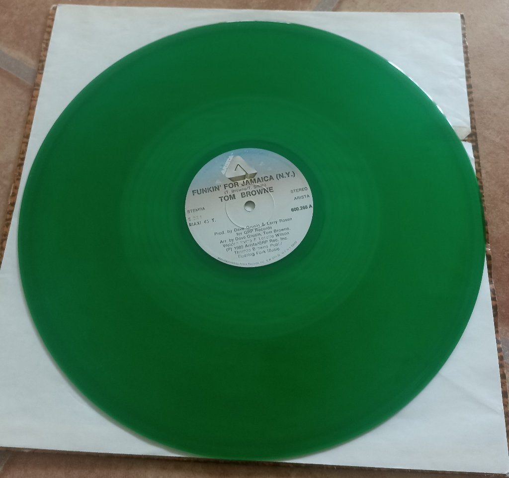 12'' Tom Browne - Funkin' for Jamaica ( GROEN vinyl ), Ophalen of Verzenden, Gebruikt, 12 inch